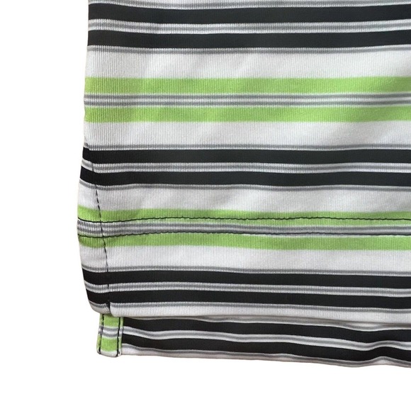 Footjoy Shirt Golf Polo Mens Size L Performance Activewear Green Athletic Fit - Picture 6 of 12